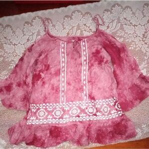 Tie Dyed Peasant Top-NWOT